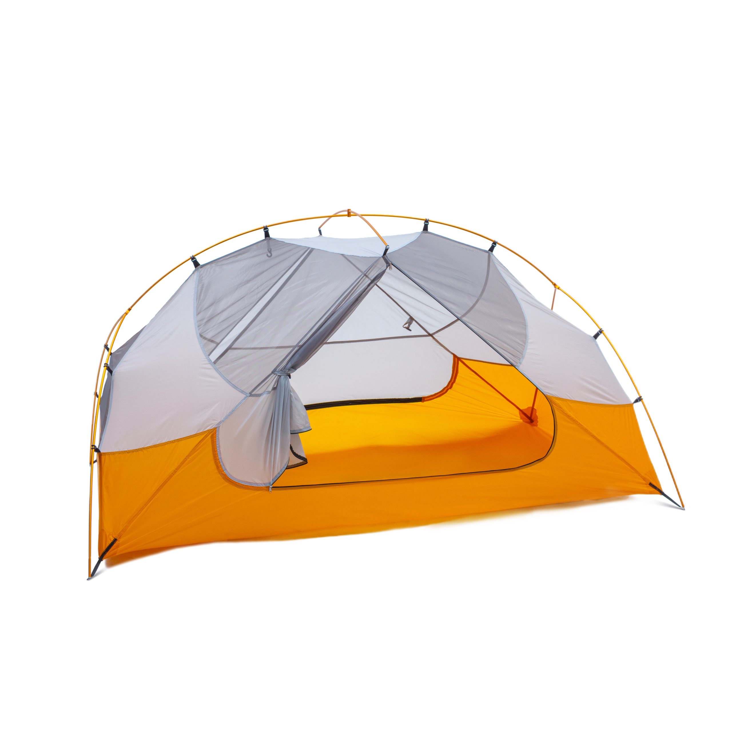 Палатка YAMANOBI Maku 2 - 2, (76+127+76)*213*100см / 213*127*100см, Orange