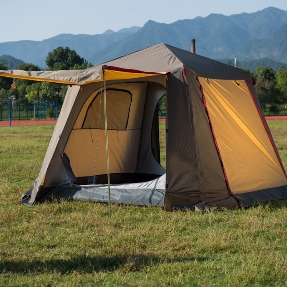 Палатка автоматическая Camping Tent - Grey/Oranje