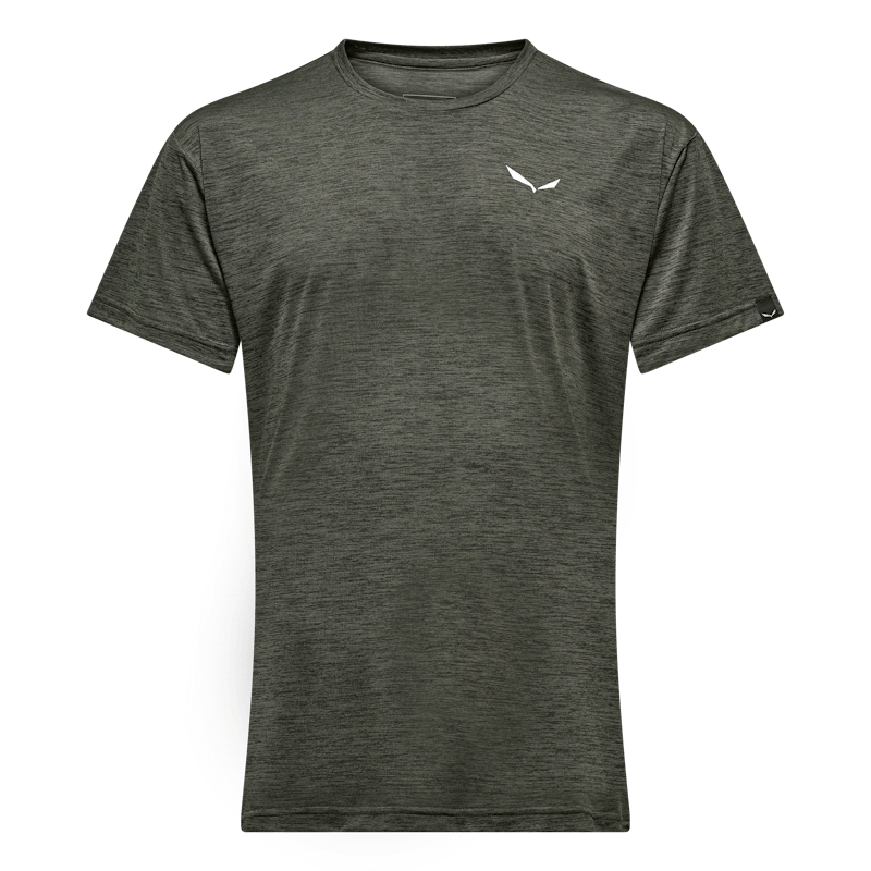 Футболка муж. PUEZ MELANGE DRY M S/S TEE - 48/M, Dark Olive Melange