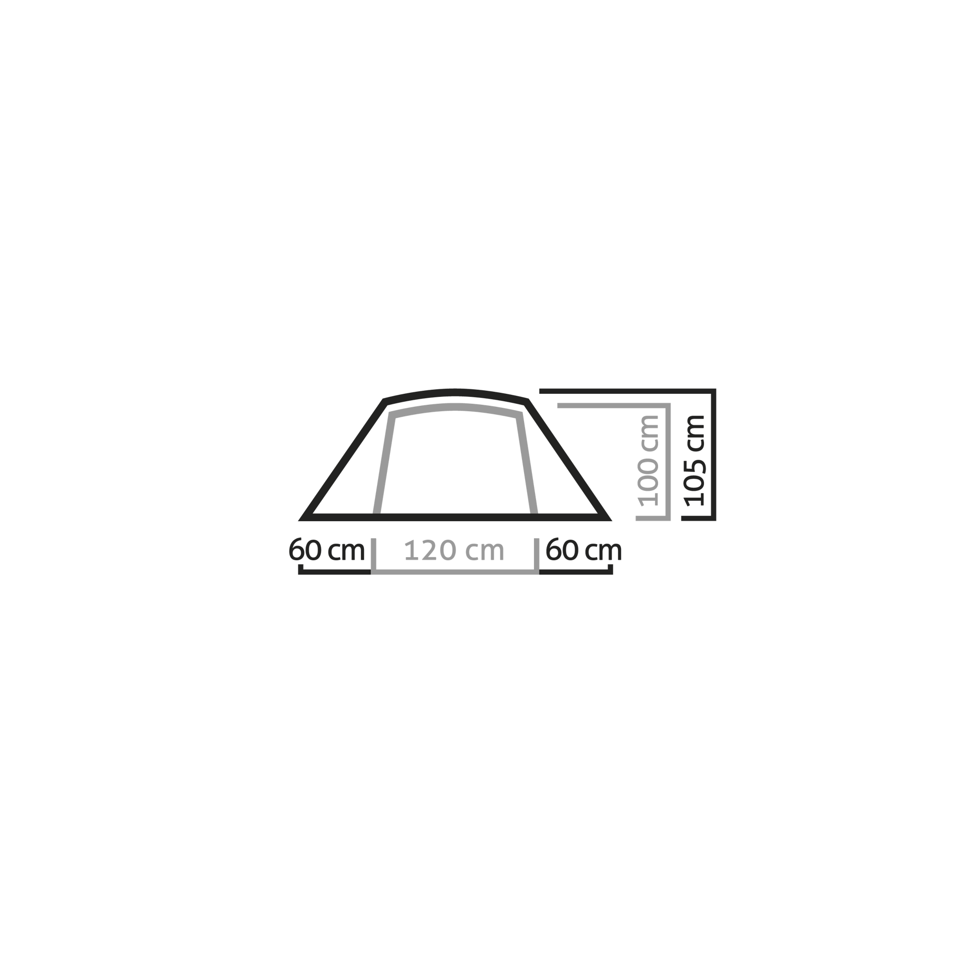 Палатка DENALI II - Cactus/Grey