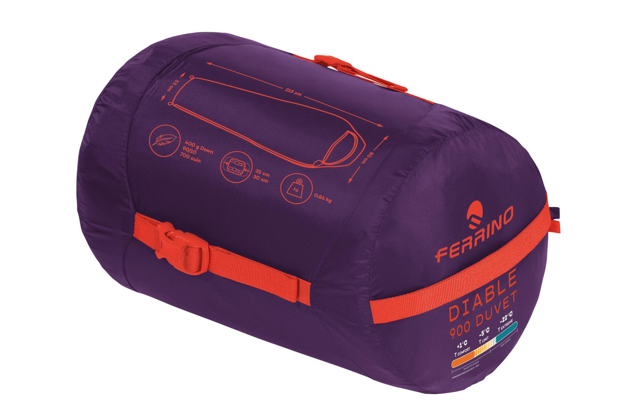 Спальный мешок SACCO DIABLE 900 DUVET RDS DOWN - Purple
