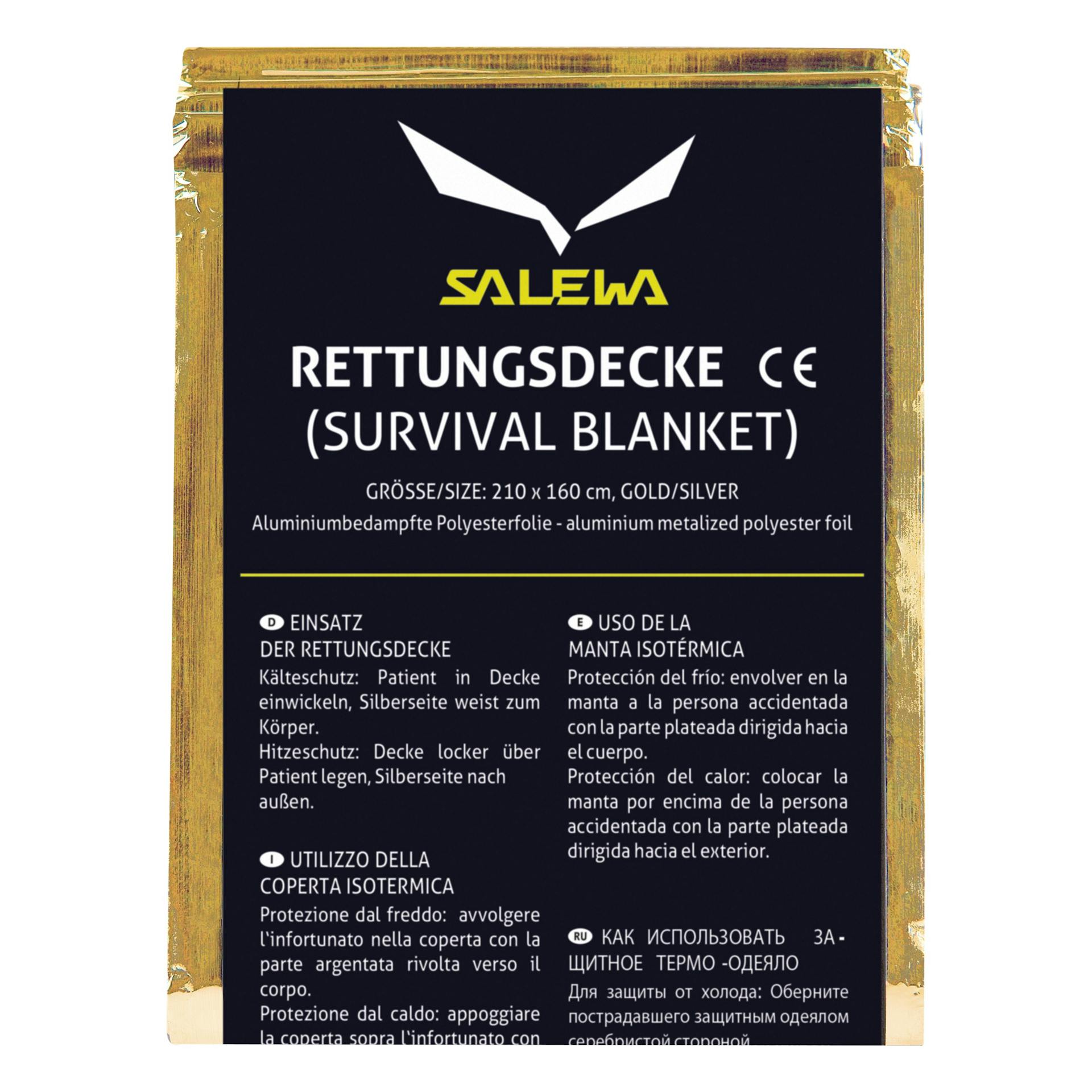Термо одеяло RESCUE BLANKET - Gold/Silver