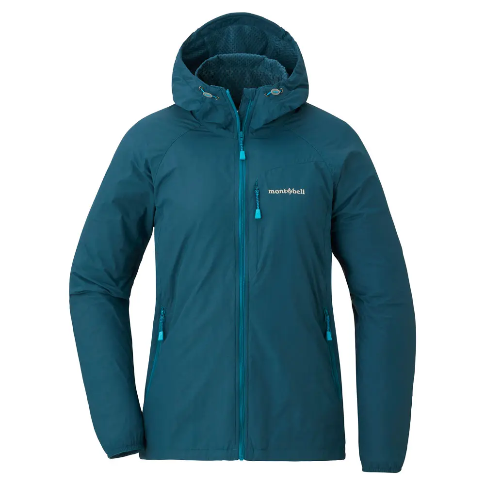 Куртка LIGHT SHELL HOODED JACKET W'S - L, Blue/Green