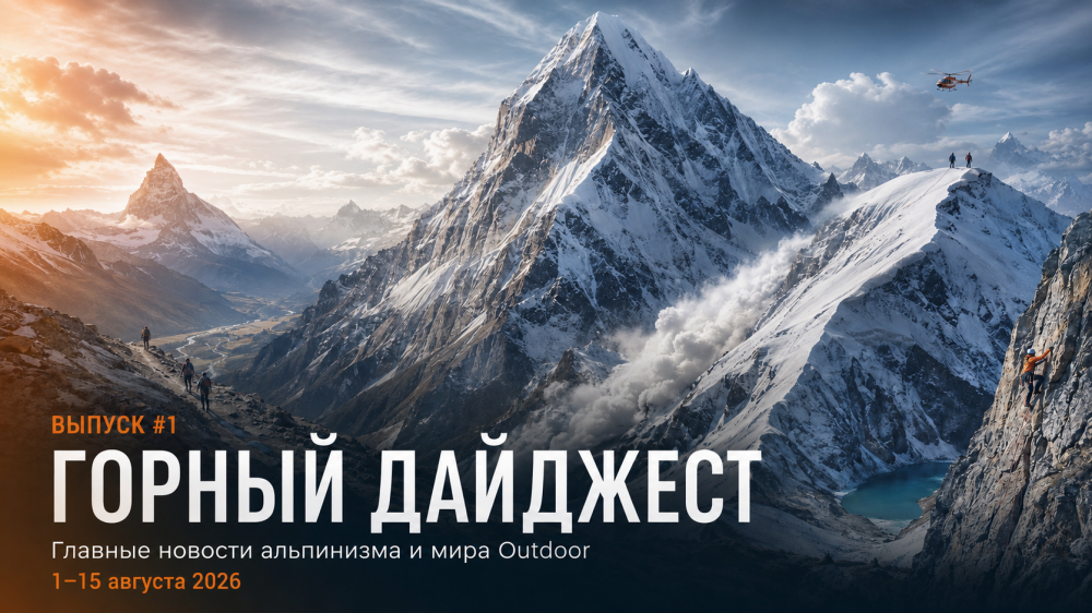Горный дайджест 1–15 августа 2026: альпинизм, Outdoor и Казахстан