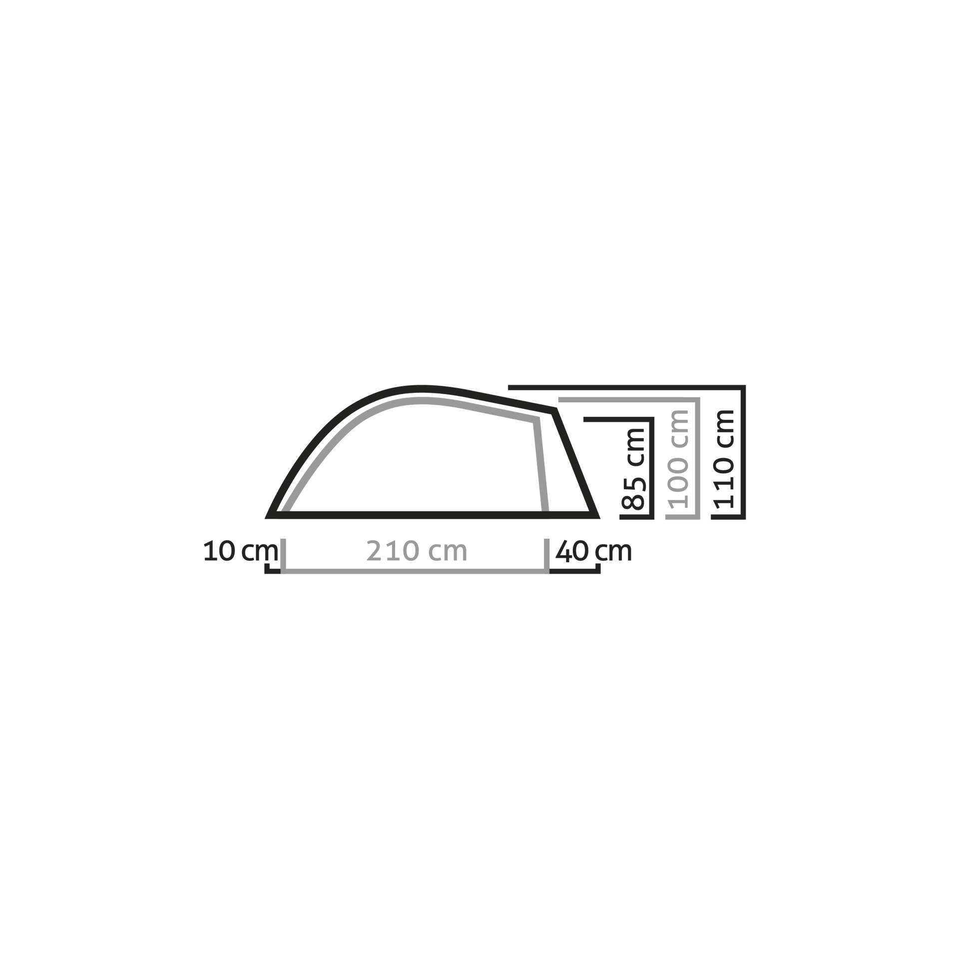 Палатка LITETREK II - Lightgrey/Cactus