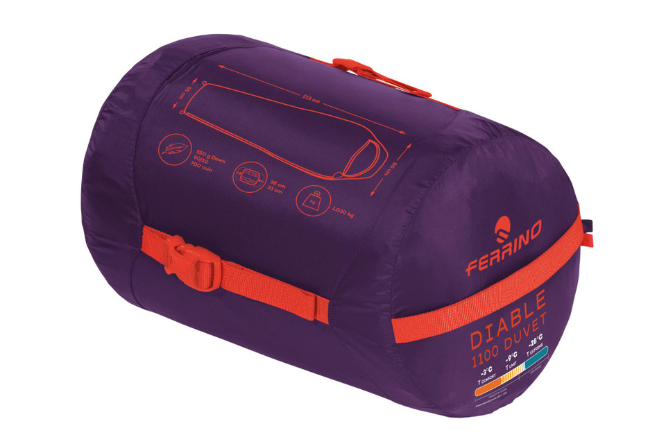 Спальный мешок SACCO DIABLE 1100 DUVET RDS DOWN - Purple