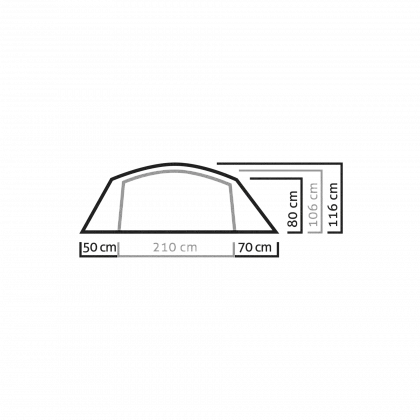 Палатка SIERRA LEONE II TENT - Lightgrey/Cactus