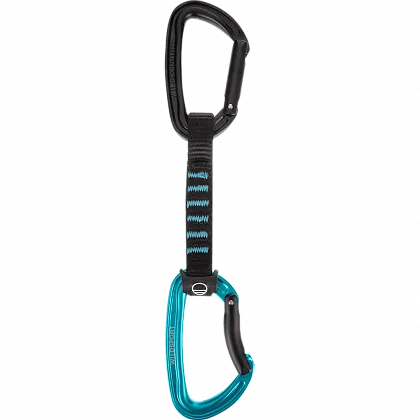 Оттяжка WILDSPORT QUICKDRAW - 12 cm, Black/Turquoise