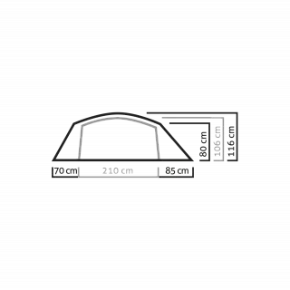 Палатка SIERRA LEONE III TENT - Lightgrey/Cactus