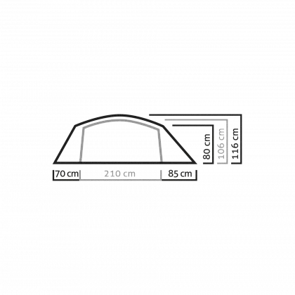 Палатка SIERRA LEONE III TENT - Lightgrey/Cactus
