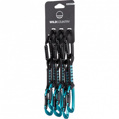 Оттяжки набор WILDSPORT QUICKDRAW - 6x12 CM, Black/Turquoise