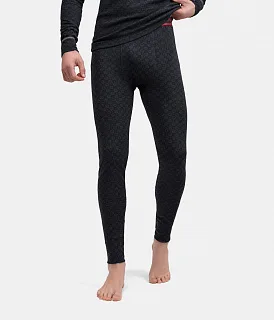 Кальсоны муж.  Men's Pants - M, Black/Dark Grey Melange