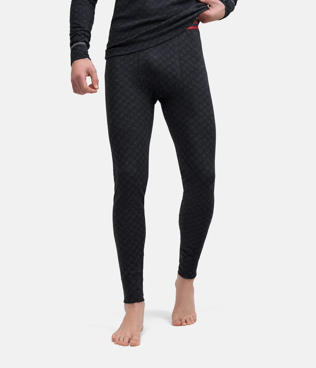 Кальсоны муж.  Men's Pants - M, Black/Dark Grey Melange
