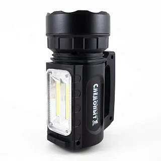 Фонарь-фара "СИБИРСКИЙ СЛЕДОПЫТ-Атон", 1 LED + 2 COB, аккум. 220В, USB/36/