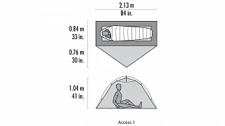 Палатка Access 1 - 1.60 кг, 1 per, Orange