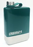 Фляжка «СЛЕДОПЫТ Green Edition – Traveller» зеленая,  230 мл,  сталь 304/100/50/ - Остаток без характеристики