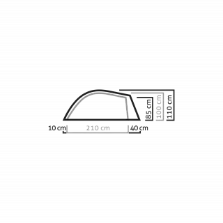 Палатка LITETREK PRO II TENT - Light Grey/Mango