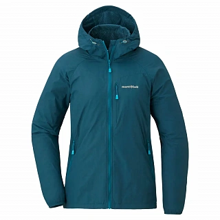 Куртка LIGHT SHELL HOODED JACKET W'S - L, Blue/Green