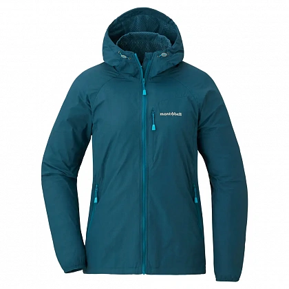 Куртка LIGHT SHELL HOODED JACKET W'S - L, Blue/Green