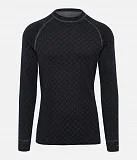 Футболка муж, с длинным рукавом Men's Shirt LS - L, Black/Dark Grey Melange
