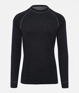 Футболка муж, с длинным рукавом Men's Shirt LS - L, Black/Dark Grey Melange