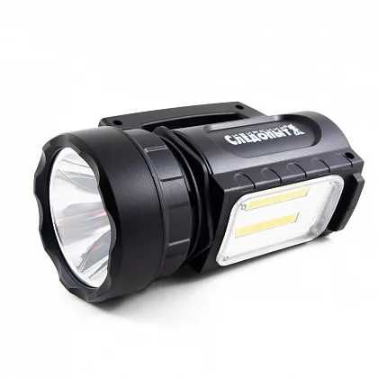 Фонарь-фара "СИБИРСКИЙ СЛЕДОПЫТ-Атон", 1 LED + 2 COB, аккум. 220В, USB/36/ - Остаток без характеристики